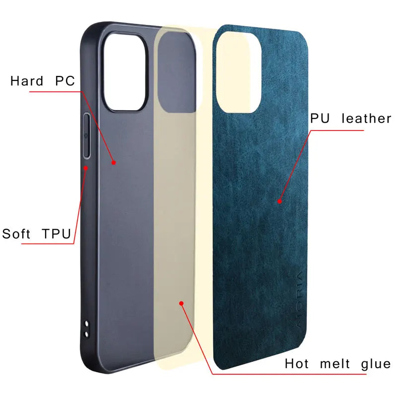 Premium PU Leathe Phone Case for Honor 90 70 50 20 10 Pro Lite Scratch-Resistant Solid Color Protective Cover