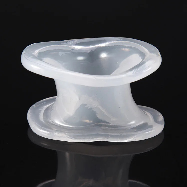 TPE Squeeze Ball Testicle Sack Enhancer Cock Sleeve Penis Ring Scrotum Pouch Erection Delay Ejaculation Adult Sex Toys for Men