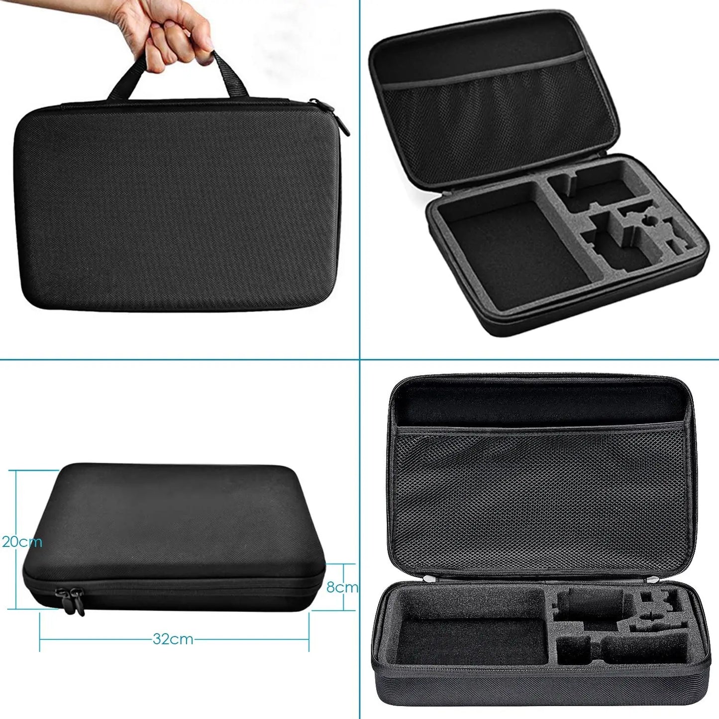 Action Camera Accessories Set For Gopro Hero13 12 11 10For Xiaomi Yi Insta360 X4 X3 Case Kit Strap Mount Selfie Stick Motorcycle