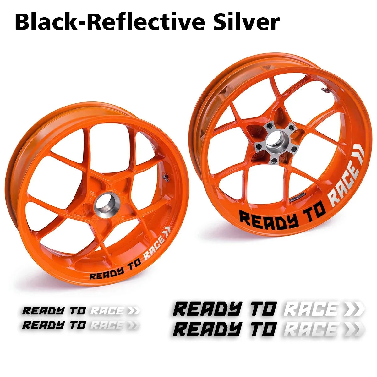 Reflective Motorcycle Wheel Stickers Hub Decals For KTM Ready To Race R2R Super Adventure Duke 690 790 890 Rc1290 390 1190 Rc8