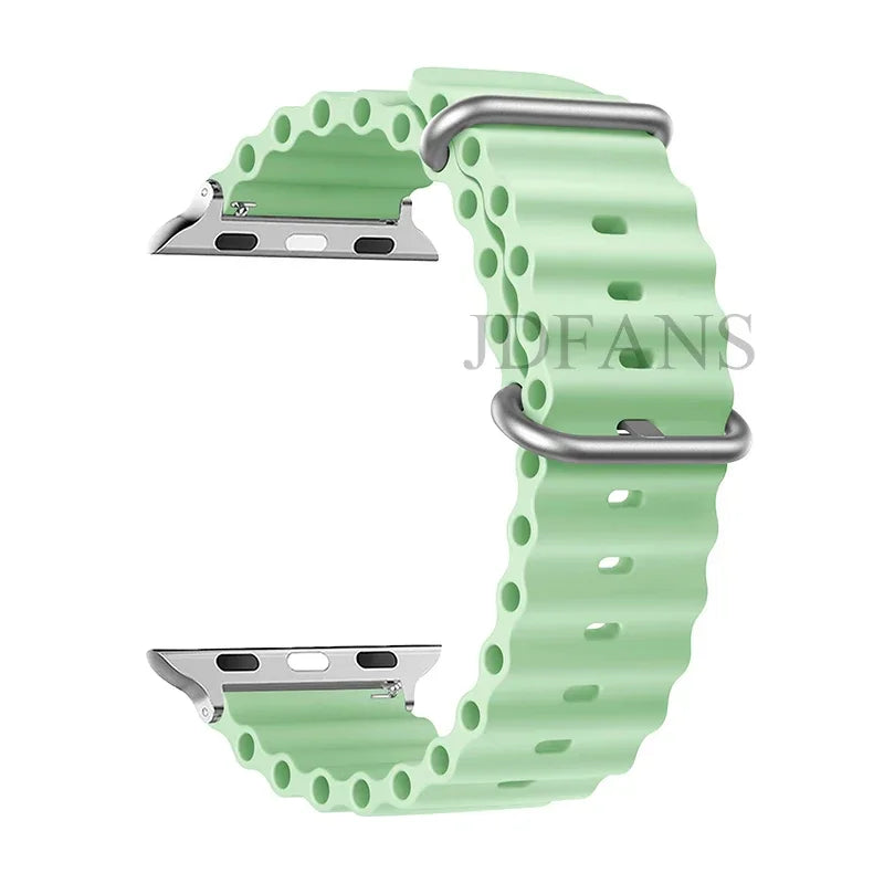Strap For Apple watch ultra band 49mm 44mm 45mm 41mm 40mm 38mm 44 45 mm 1:1 Original Ocean belt iWatch series 9 8 7 se bands
