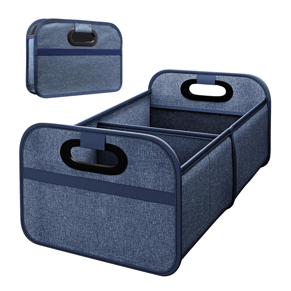 Trunk Organizer for suv, Foldable portable car storage box for camping outdoor storeroom,space saving multi functional