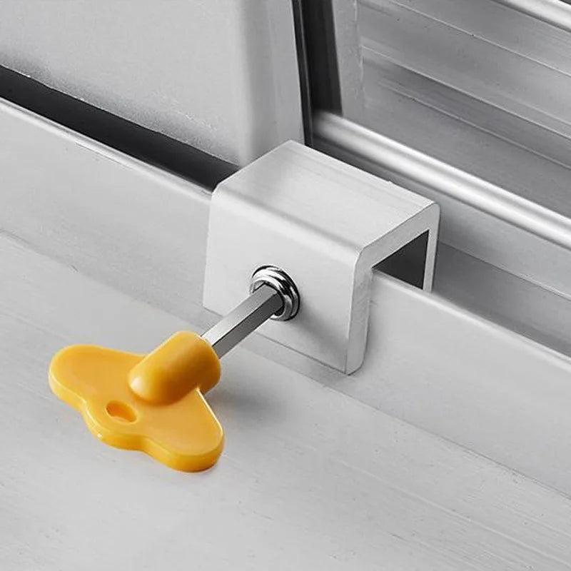 Sliding Sash Stopper Cabinet Locks Straps Doors Security Anti-theft Lock Window Sliding Door Baby Kids Child Safety Doors Lock