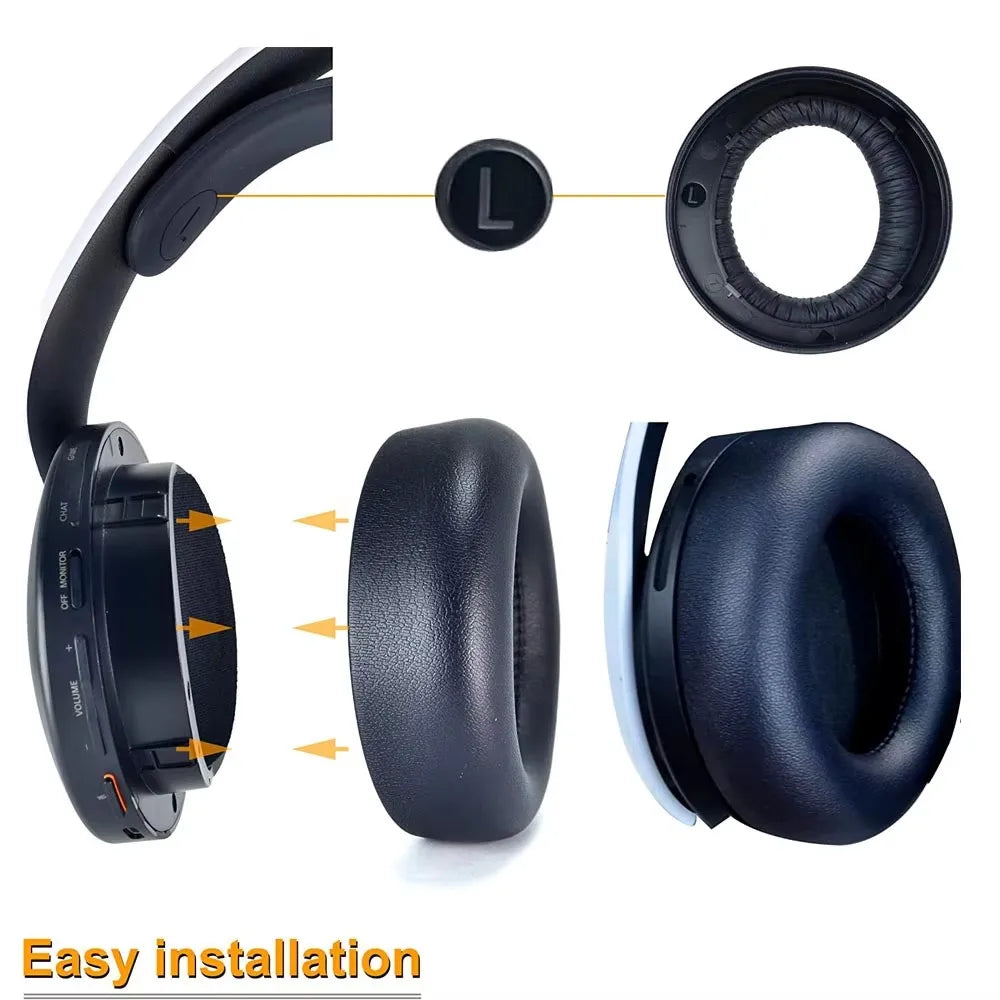 Replacement Ear Pads Cups Earpad Memory Foam Cushions For Sony Playstation PS5 Pulse 3D Wireless Headphones Headset Cooling Gel