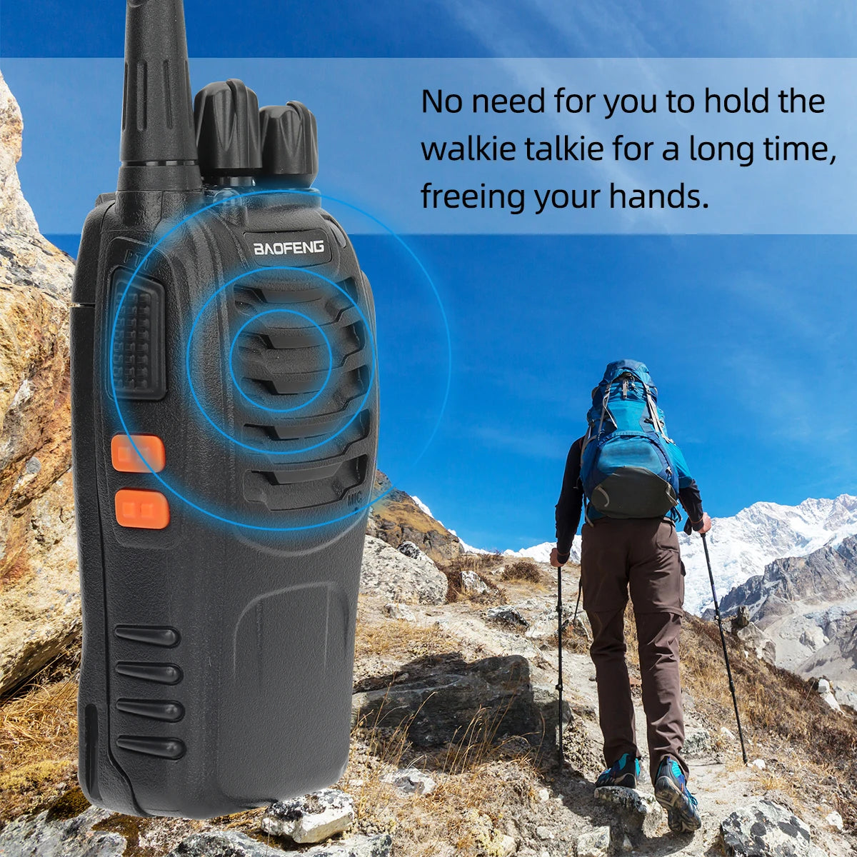 Baofeng BF-88E Pro Walkie Talkie Wireless Copy Frequency Long Range UHF 400-470MHz Portable Ham Two Way Radio for Hunting