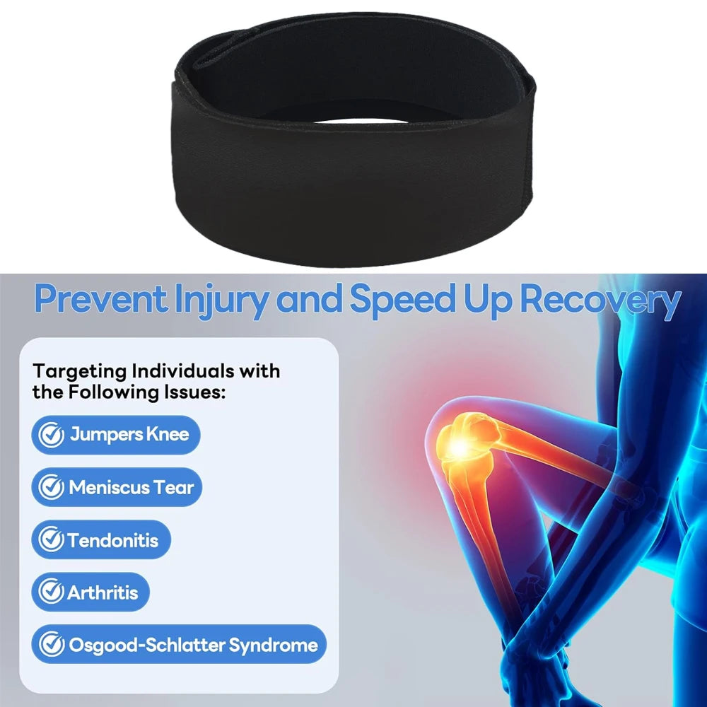 1pc Sports Knee Stabilizer Strap - Patella Tendon Support for Jumper's Knee, Tendonitis, Running, Basketball, Volleyball, Hiking