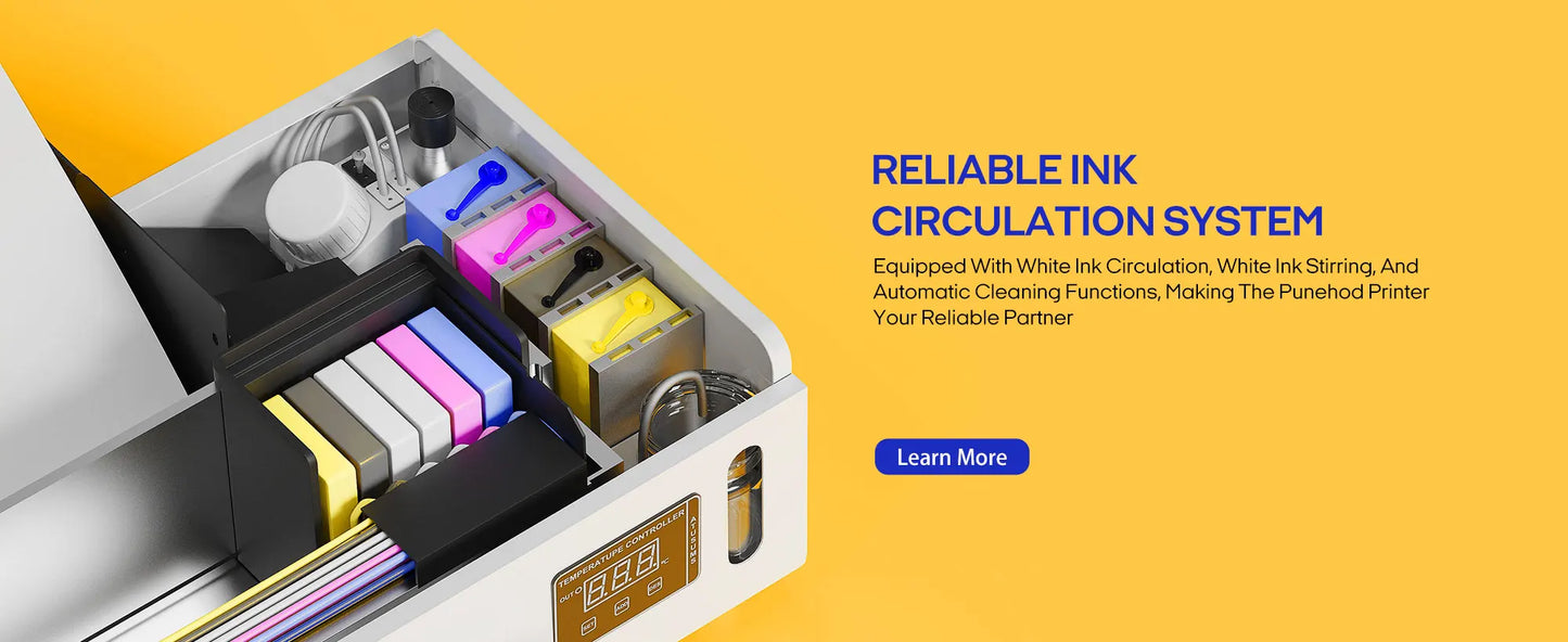 Punehod 8.2inch A4 L800 Dtf Printer Bundle With Oven High Resolution Direct To Film Printing Machine-Best For DIY T-Shirt