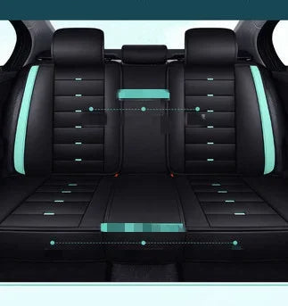 Car seat fully enclosed leather cover four seasons general purpose linen special cushion full package