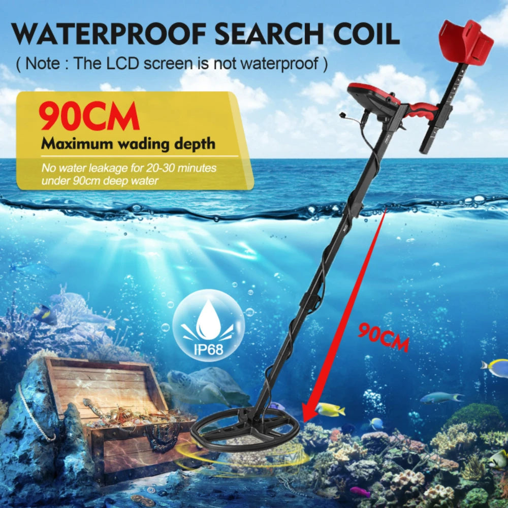 Metal Detector TX-850L Gold Metal Detector High Performance Underground Metal Detector Finder Treasure Hunter Gold Prospector