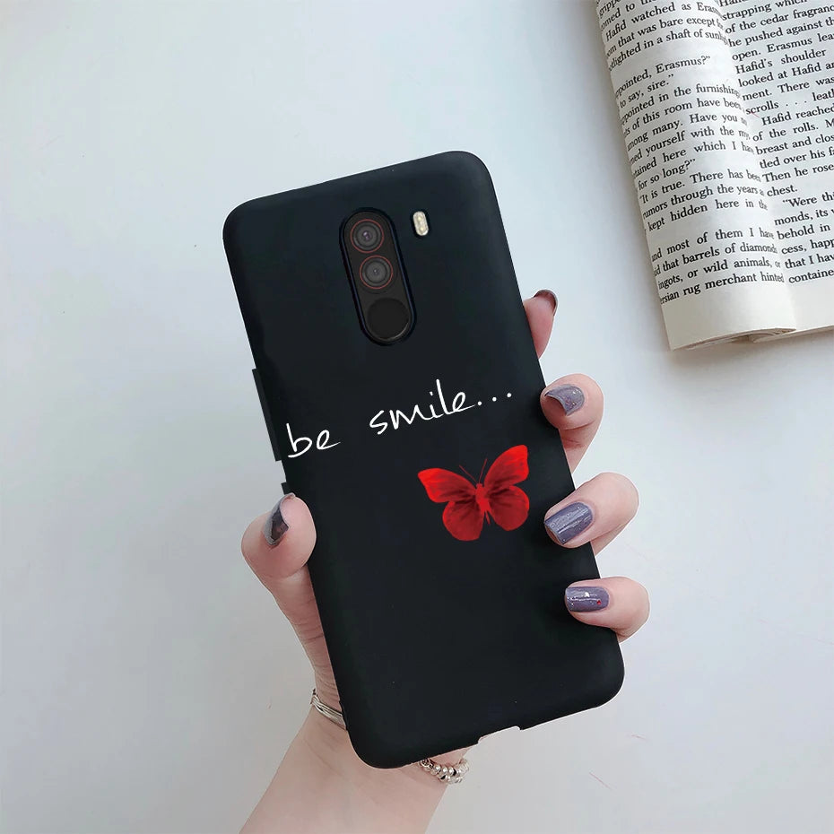 For xiaomi Pocophone F1 Case Poco F1 Cute Cat Cartoon Cover Silicone Soft TPU Phone Case For xiaomi Pocophone F1 Global F 1 Case