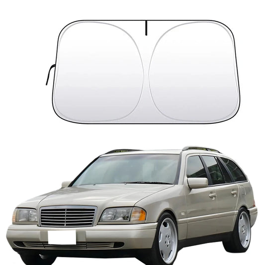 For Mercedes Benz C Class W202 S202 C200 1993-2000 Car Window Sunshade Cover Sun Shade Windshield Visor Protector Windscreen