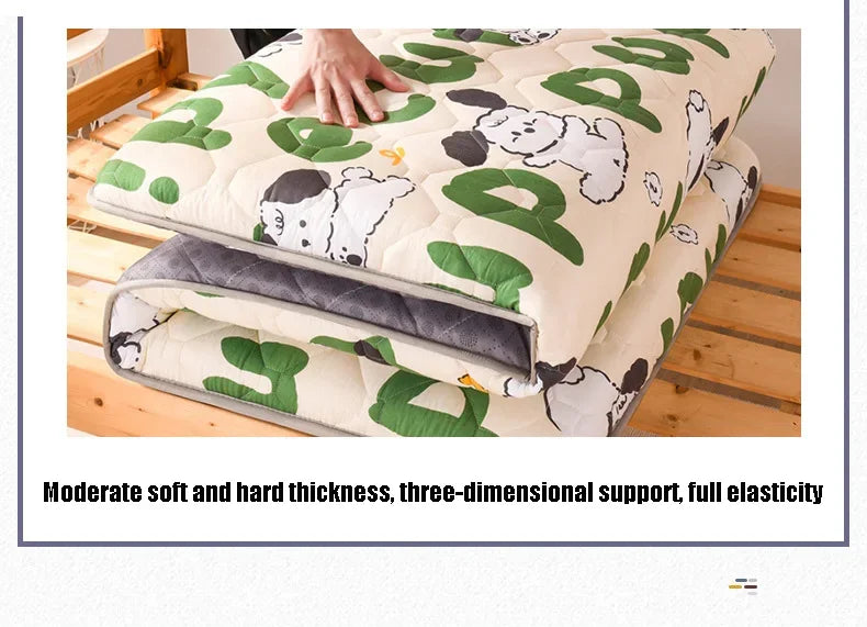 Soft Sponge Folding Mattress Sleeping Mats on The Floor Tatami Pad for Dormitory Hotel Bedroom Single Double Bed