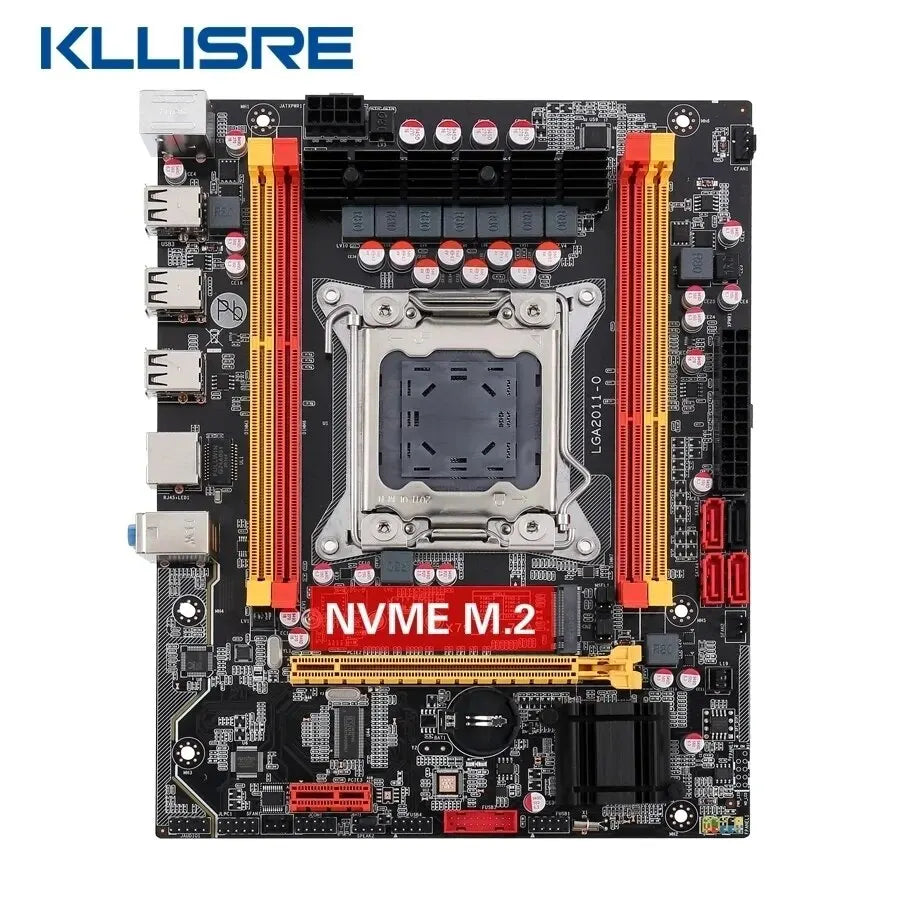 Kllisre X79 Motherboard Kit Combos XEON E5 2650 V2 LGA 2011 CPU 1pcs X 16GB Memory DDR3 1600 ECC RAM