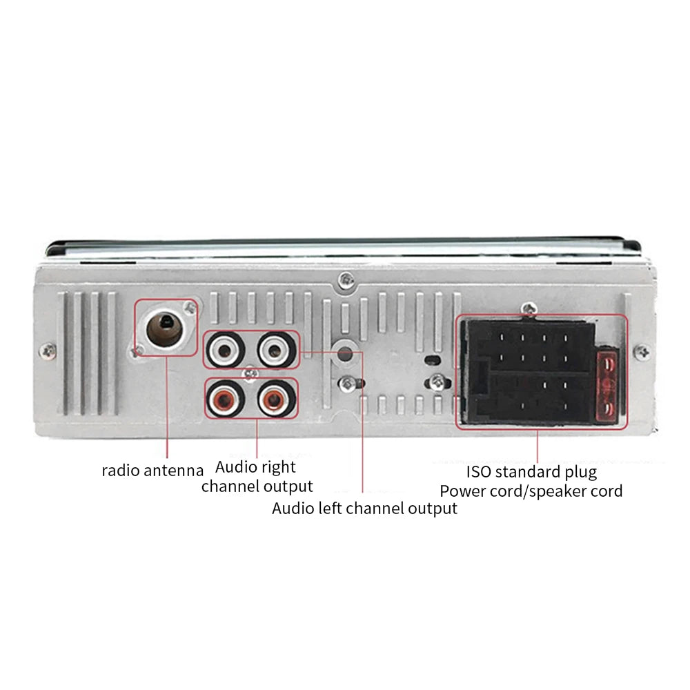 (Factory Direct Sales) Car Mp3 Player Stereo 60W*4 12v/24v Car Truck Usb/Tf/Fm/Aux Bluetooth Audio Radio