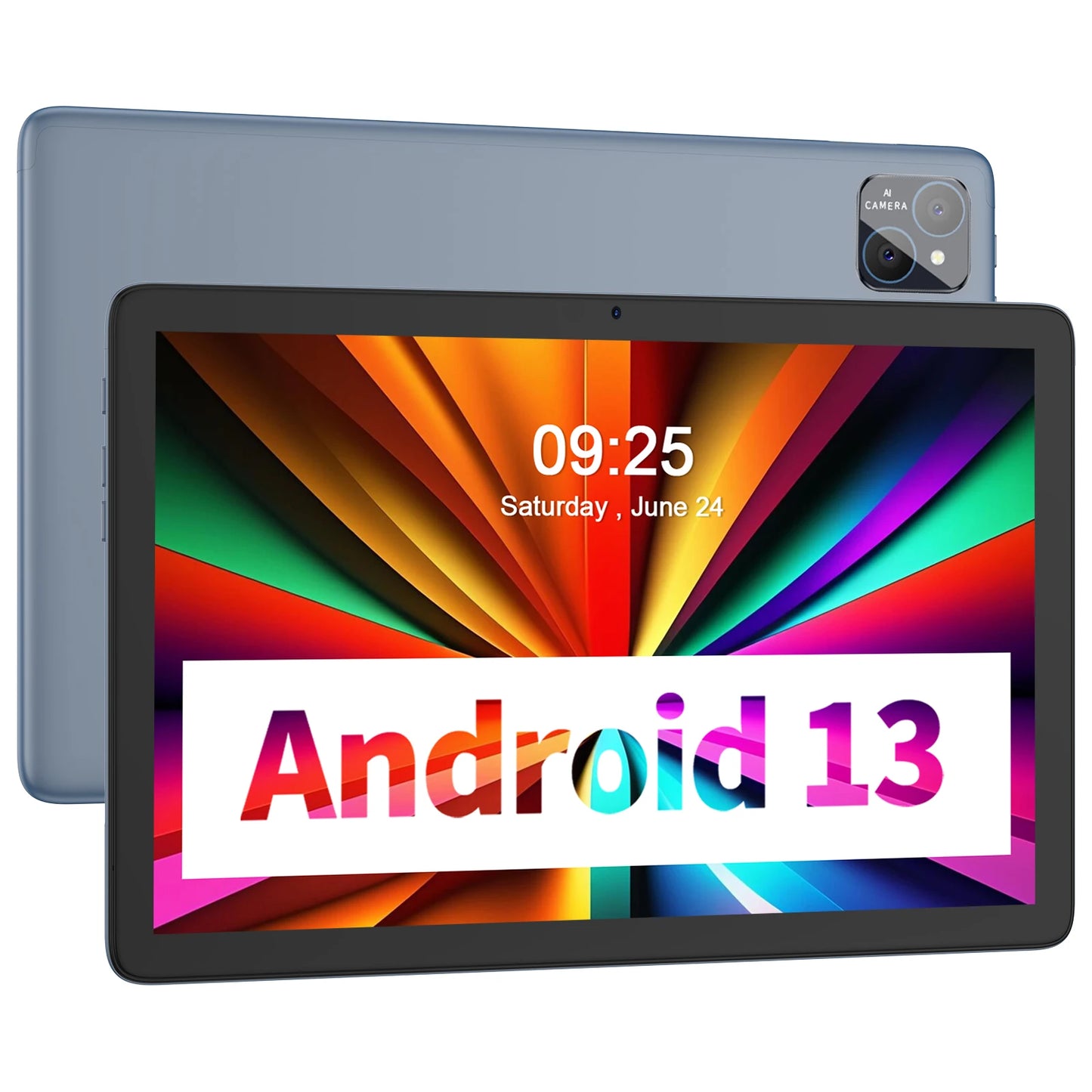 PRITOM TAB11 Android 14 Tablet 10 Inch, 8GB(4+4 Expand) RAM + 128GB ROM, Octa Core, 5G WiFi, with Keyboard, Mouse, Case