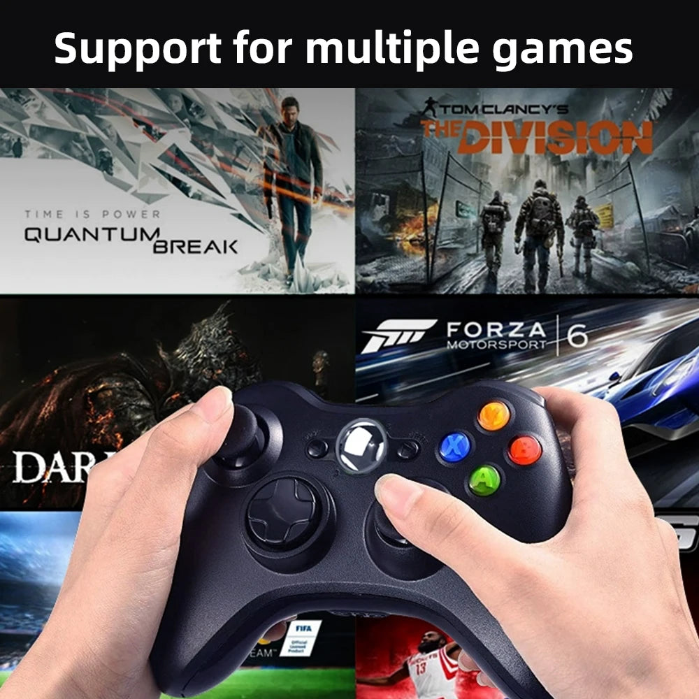 XBOX 360 wired gamepad  supports Xbox 360 slim PC gamepad  supports Steam and can adapt to Win7/10