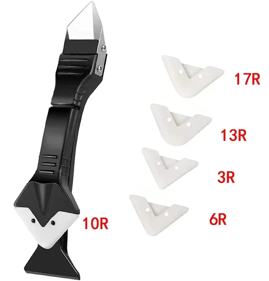 5in1 Silicone Scraper Sealant Smooth Remover Tool Set Caulking Finisher Smooth Grout Kit Decoration Seam Tools Scraper Grout Kit