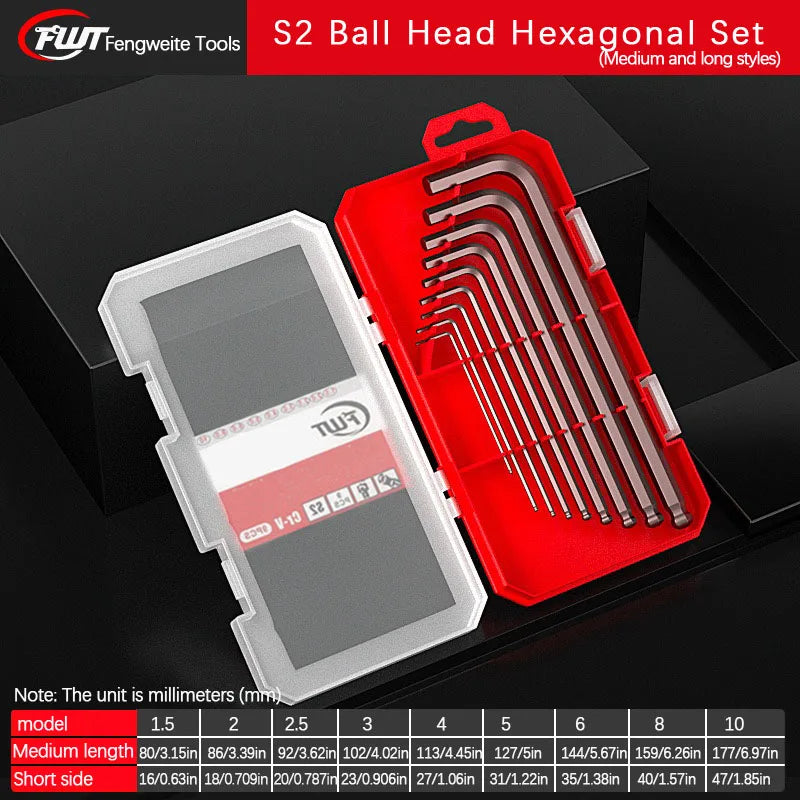 An Allen wrench set T-extended high hardness family car repair no problem in the work of a good assistant