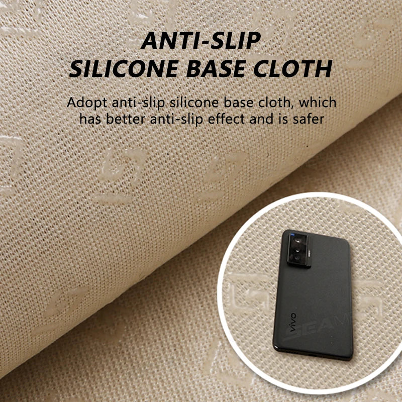 SEAMETAL Breathable Car Front Seat Cover Ice Silk Cooling Seat Cushion Full-Wrapped Anti-Scratch Car Seat Protector Universal