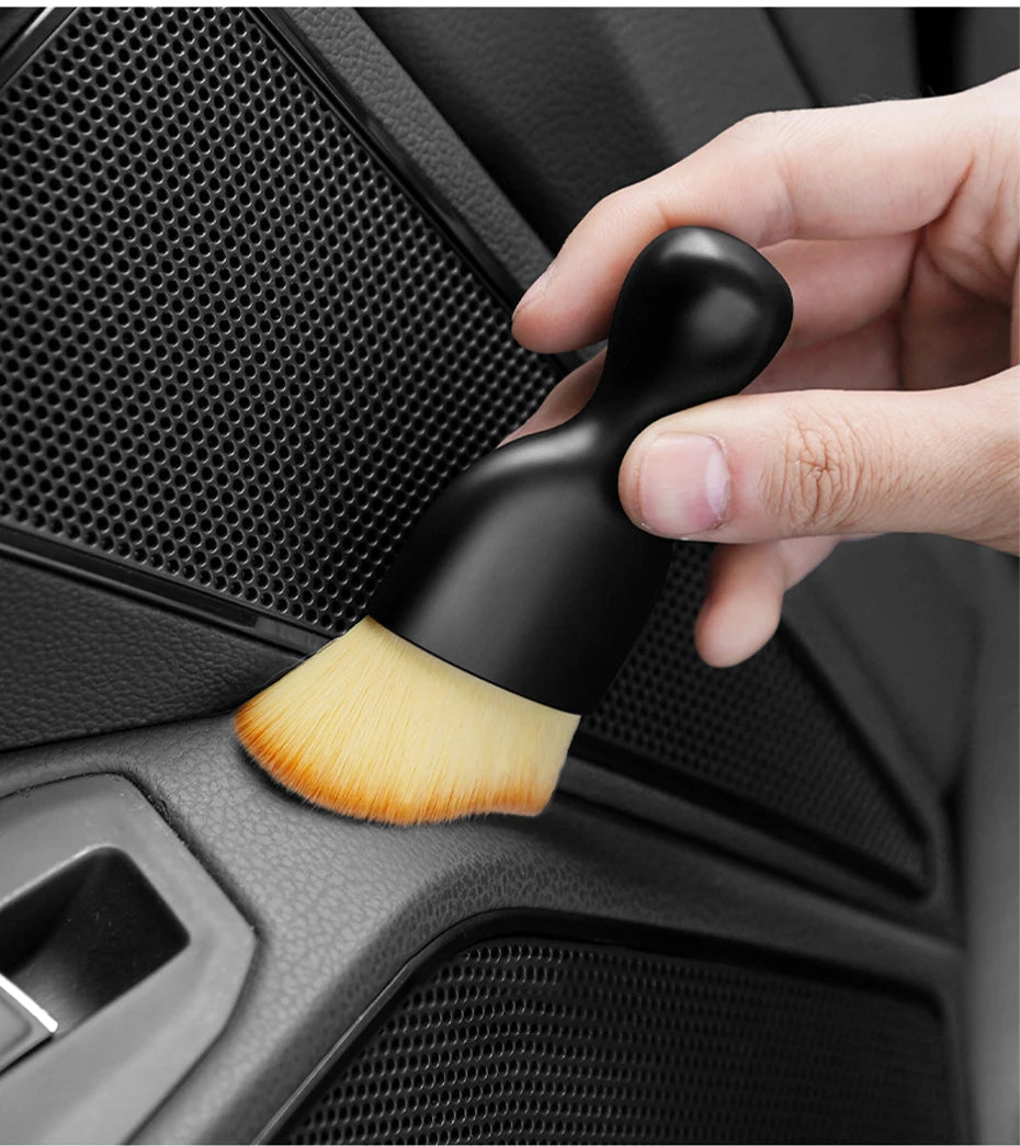 SEAMETAL Soft Cleaning Brush for Car Air Outlet Dust Sweeping Tools Auto Interior Clean Brushes Scratch-Free Car Detailing Tool