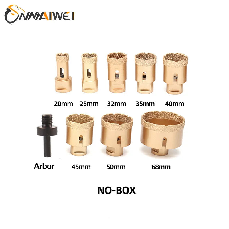 M14 Diamond Core Bit Set For Stone Granite Glass Marble Angle Grinder Bit Porcelain Tiles Crowns Set Matel Crowns 9PCS