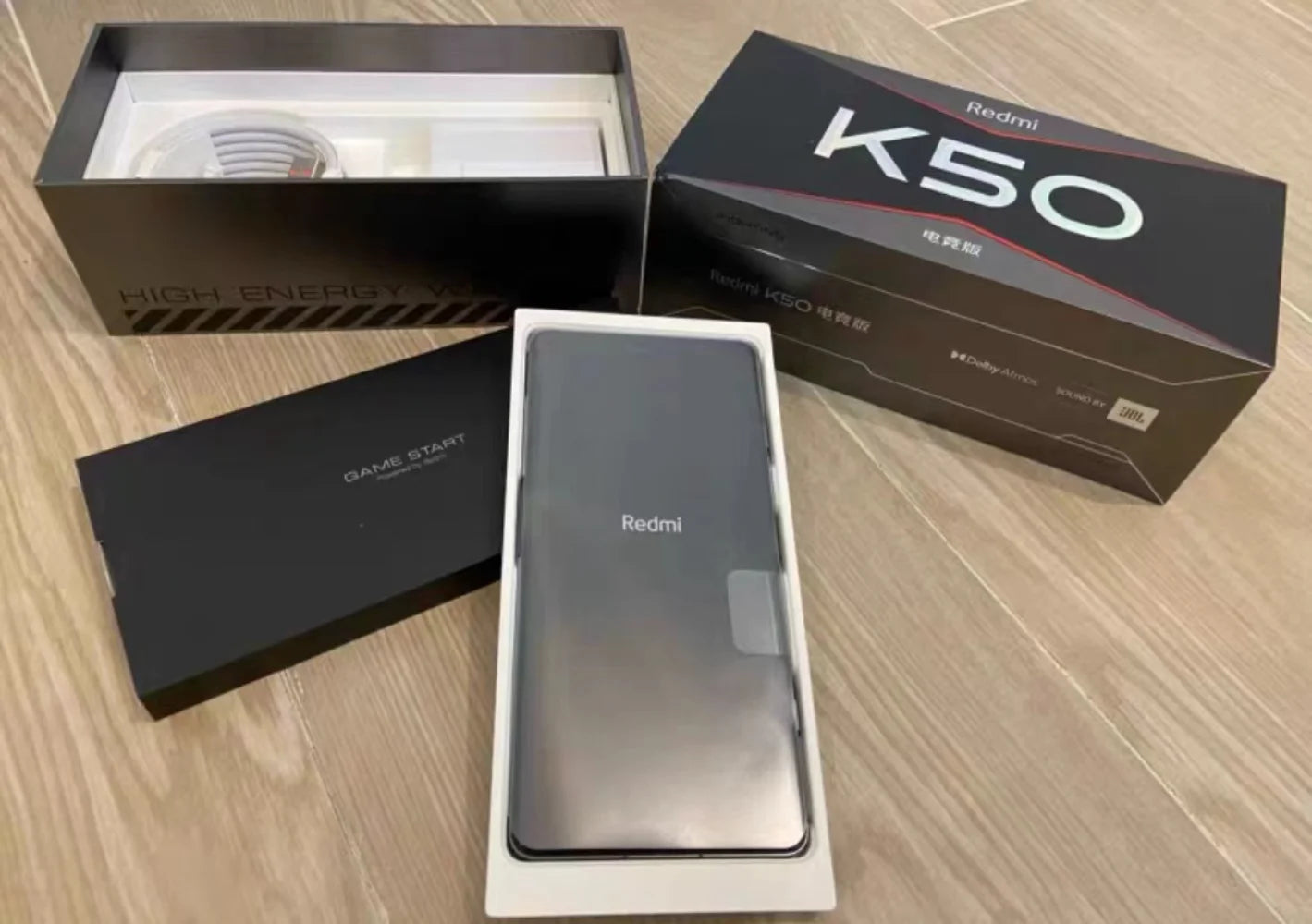 Global Firmware xiaomi redmi k50 gaming 5G smartphone Qualcomm Snapdragon 8 Gen1 64MP Side fingerprint 6.67“120W used phone