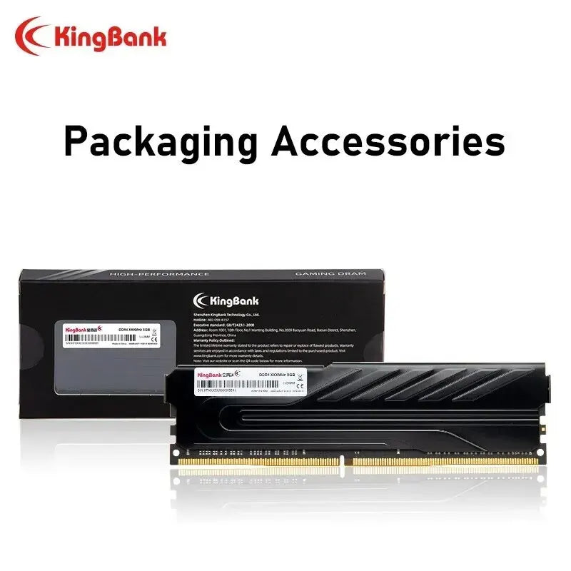 KingBank RAM DDR4 8GB 16GB 2666MHz 3200MHz 3600MHz XMP Memory Intel Heatsink Desktop Memory Support Motherboard DDR4