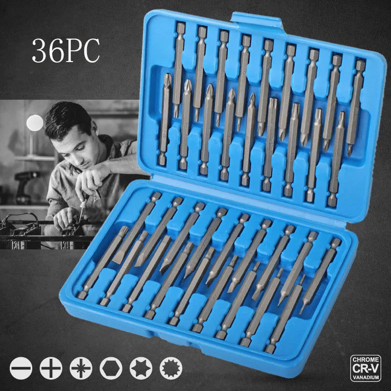 50-in-1 Multi-specification Electric Screwdriver Set Mobile Phone Computer Repair and Dismantling Precision Screwdriver Bit Set