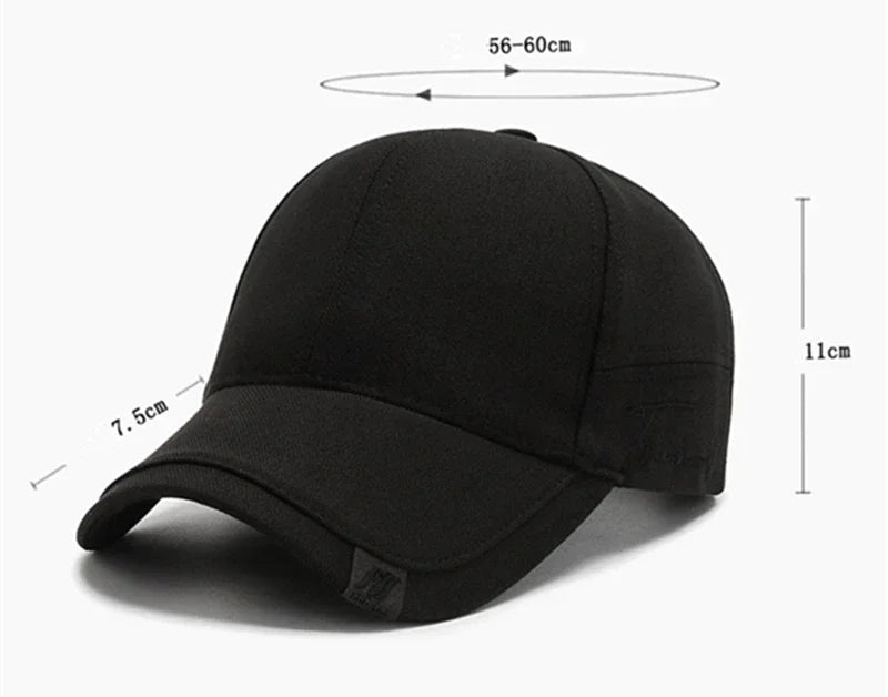 High Quality Solid Baseball Caps for Men Outdoor Cotton Cap Bone Gorras CasquetteHomme Trucker Hats