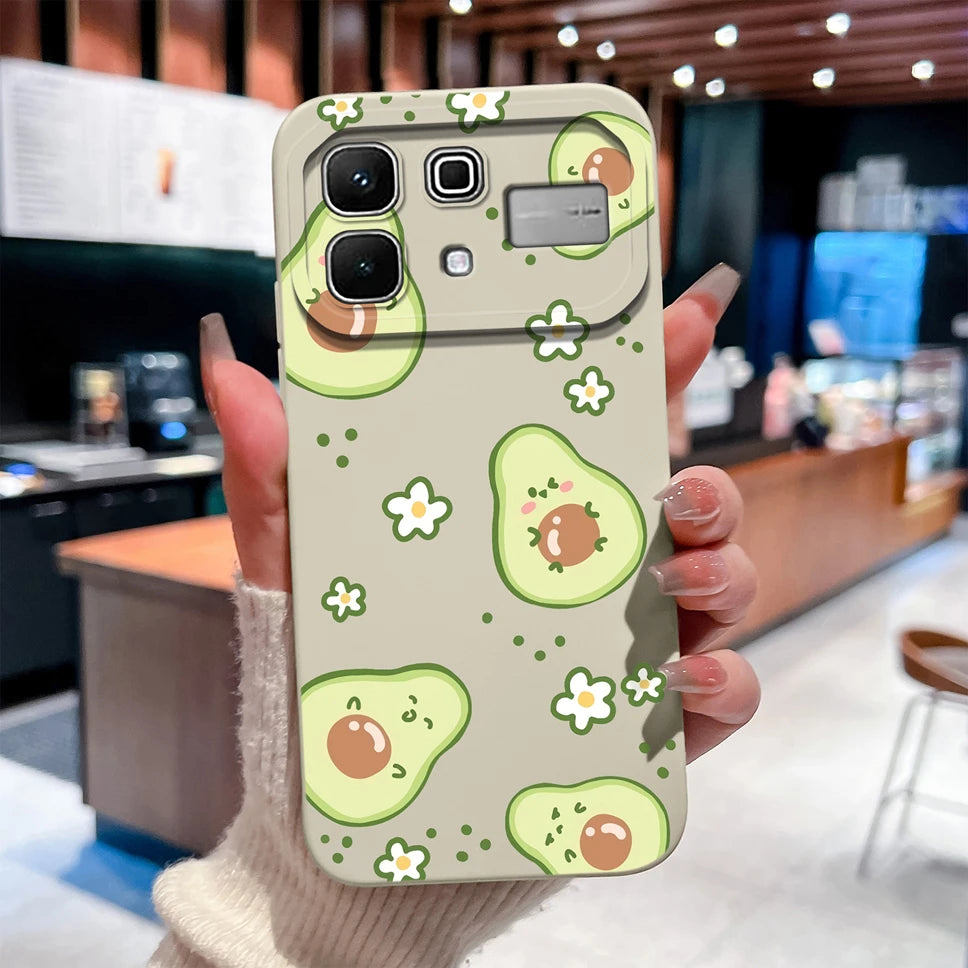 Phone Case For Infinix Note 60 Pro Edge 4G 5G Liquid Silicone High Quality Shockproof Cute Animals Cover