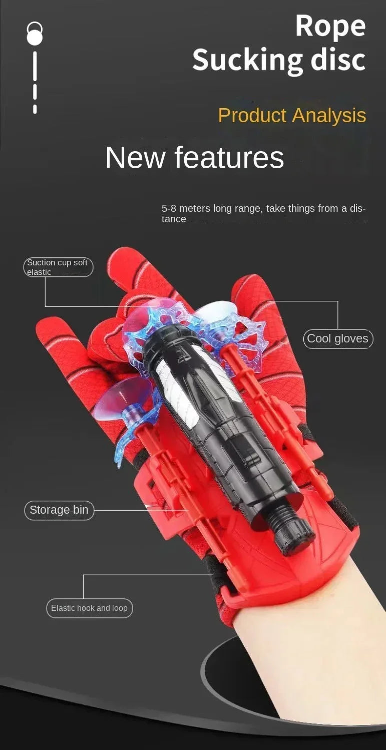 New Cosplay Spider Figure Web Shooters Toys Wrist Launcher Device  Accessories Props Spider-Line Toys Gifts