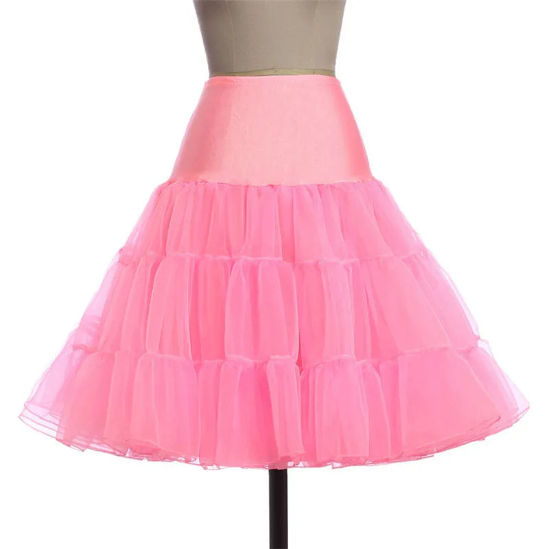 White Black Crinoline Underskirt Skirt 2-layers Of Lace Petticoat Women Fluffy Tutu Skirt For Mini Skirt Rock Ladies Club Outfit