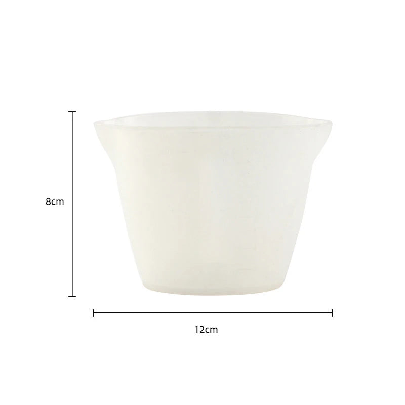 Kitchen Measuring Tools Silicone Measure Cup 250ml/500ml Liquid Measuring Cup Dosing Utensils Pink/ White Measuring Jug