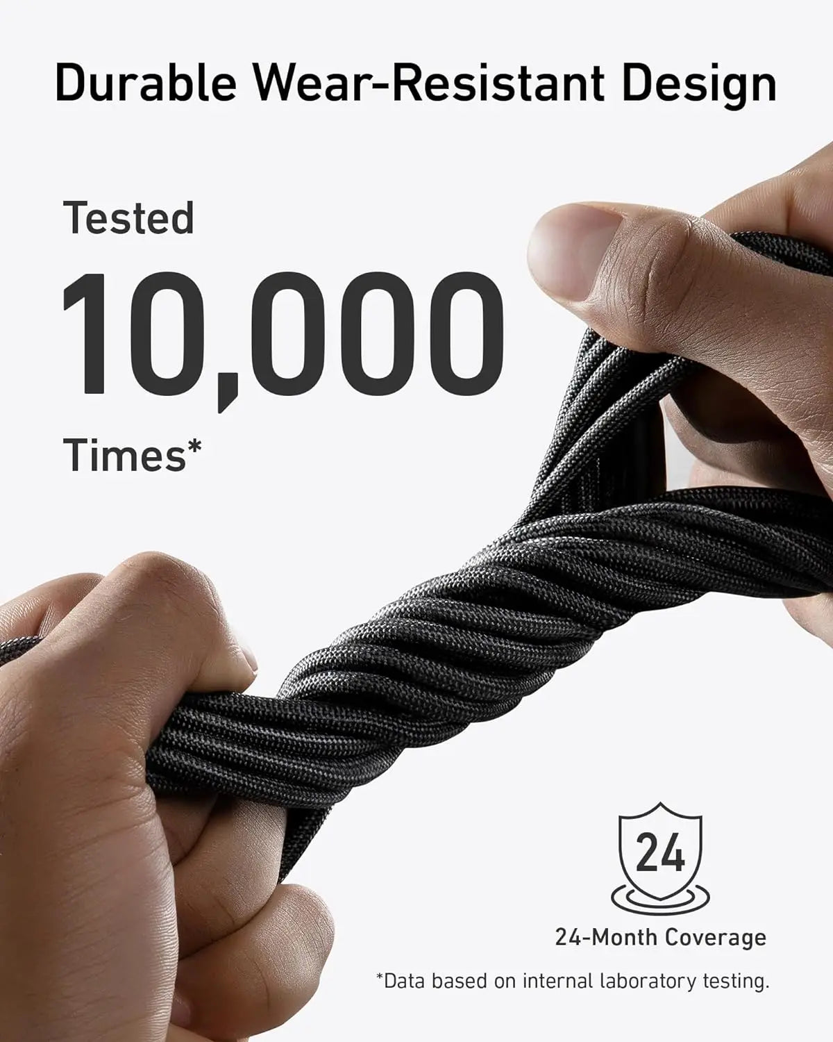 Anker USB C to C Cable (240W, 3 ft), Bio-Braided Fast Charge Cable for iPhone 15/15 Pro, MacBook Pro 2020, iPad Pro 2020