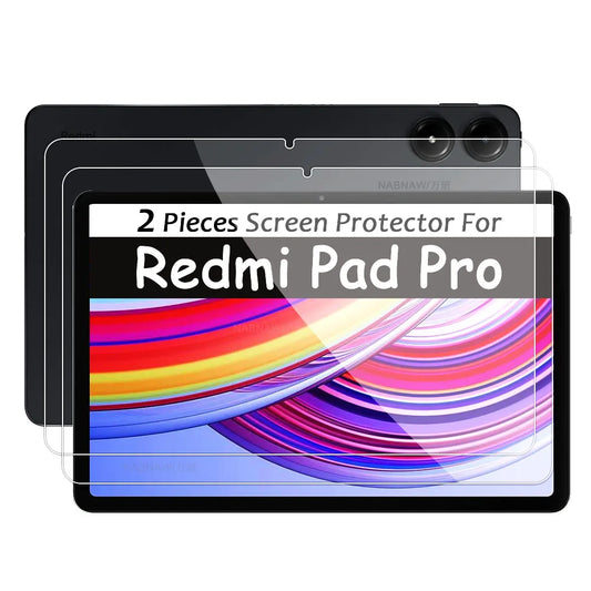 2 Pieces HD Scratch Proof Screen Protector Tempered Glass For Xiaomi Redmi Pad Pro 2024 12.1-inch Bubble Free Tablet Film
