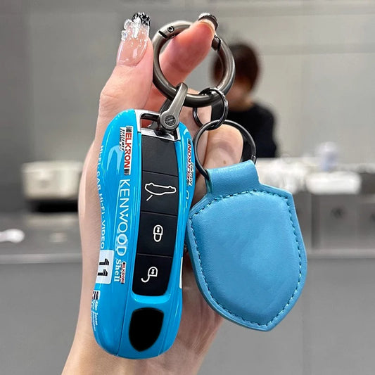For Porsche Cayenne 718 MACAN Panamera 911 Macan Boxster Cayman Remote Multiple Painting Car Key Case Replace Cover Accessories