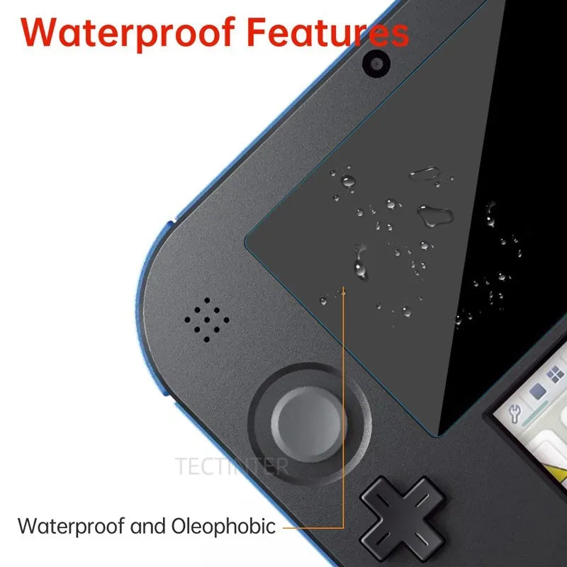 2Pcs/Sets LCD Screen Protector Film Compatible with Nintendo 2DS Top and Bottom Screen Protective Seal Film For 2DS Accessories