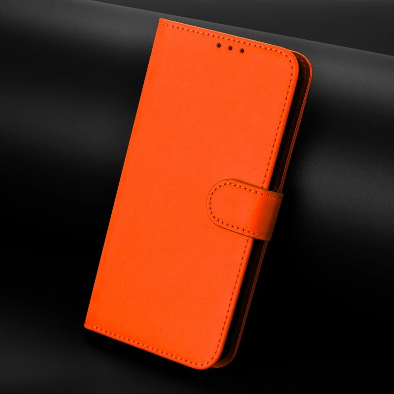 For Funda Tecno Camon 50 Pro 4G Case Candy Solid Color Flip Cover on for Tecno Camon 50 pro 4G CN5c Leather Phone Case Coque
