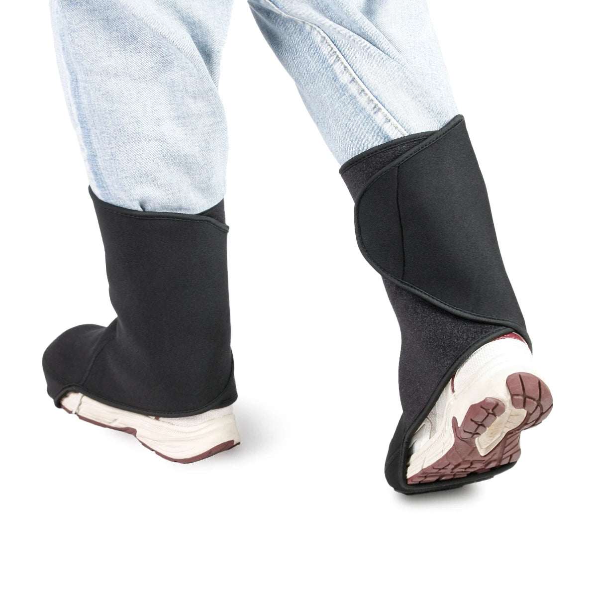 Windproof Ankle Protector for Motorcycle Riding, Outdoor Skiing, Warm Leg Covers Velvet Foot Covers, Cold-proof Equipment Winter