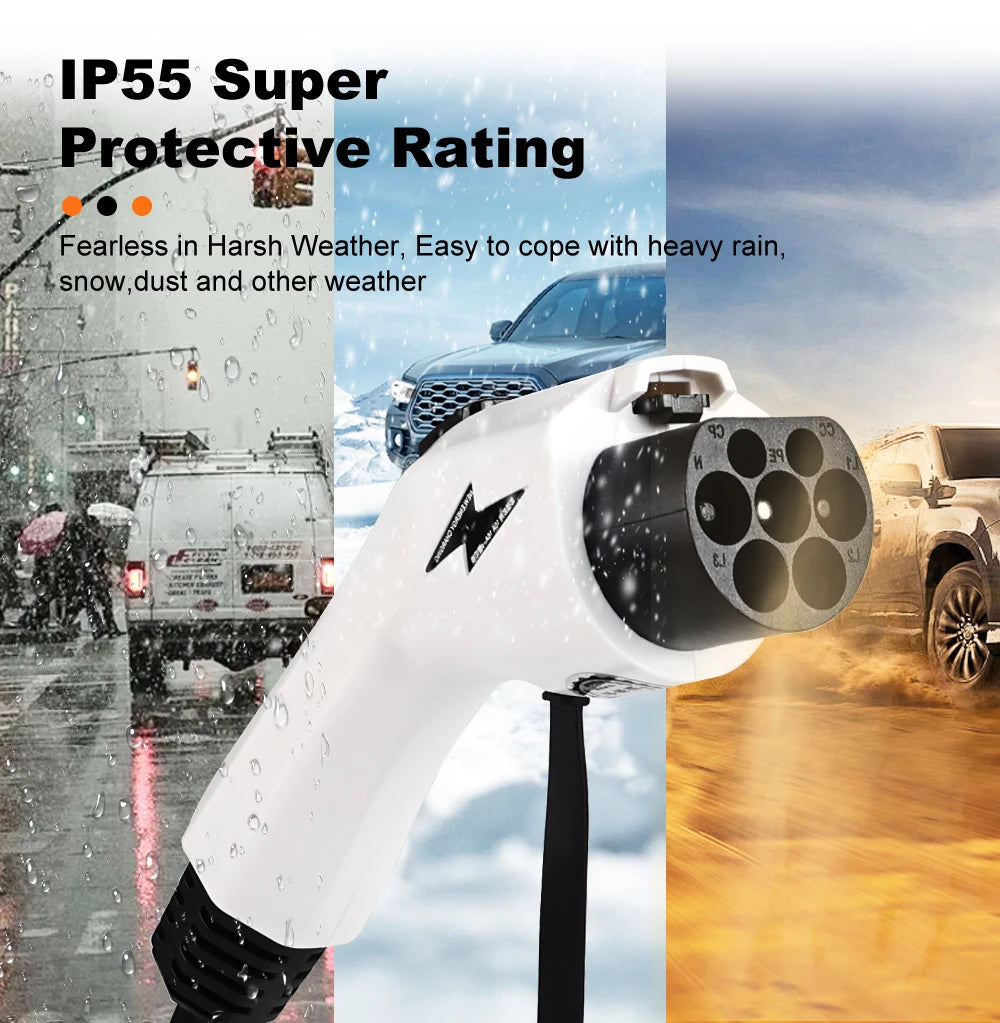 JDMEX 3.5W 16A Portable EV Charger GBT EVSE Charging Box Controller Wallbox for Electric Car Charging Current Adjustable