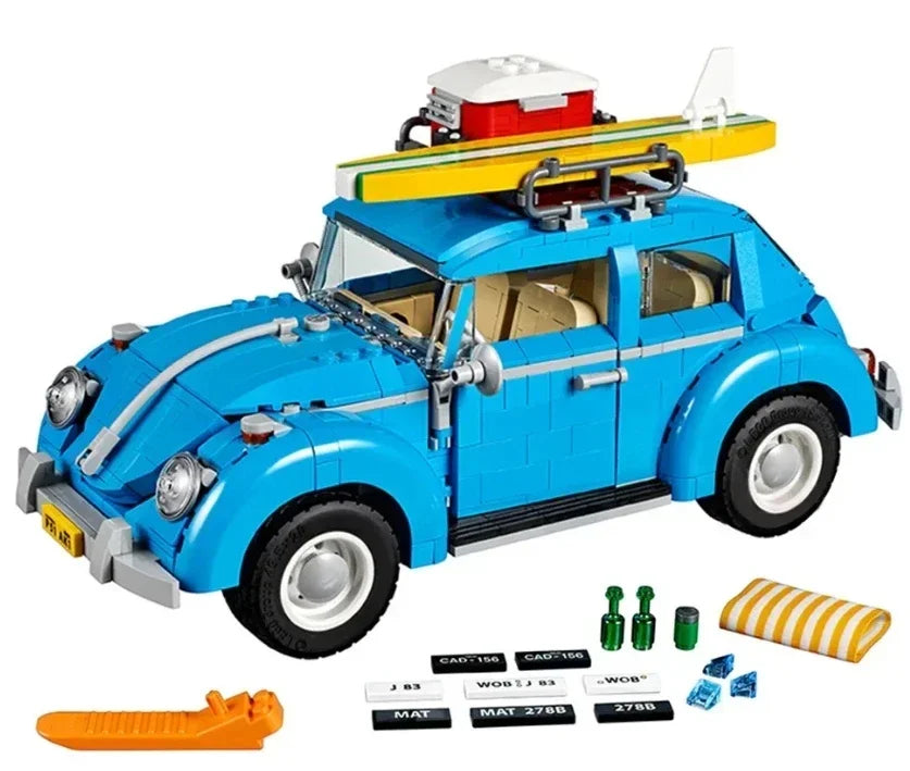 Car Bricks Bus Compatible 10220 10252 10242 Model Building Blocks Boys Girls Birthday Gifts Toys for Children