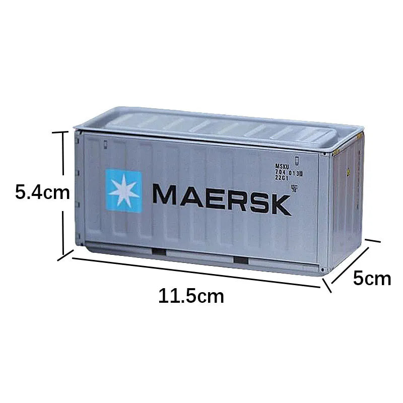 Mini Simulation Shipping Container Model Metal Storage Box Creative Desktop Organizer Ornaments Iron Box Home Office Decoration