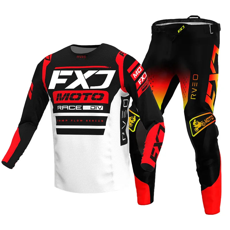 Motocross Jersey Pant white Mens Women pink black Combo racing suit Off-road MX DH ATV gear set Enduro Motorcycle mountain
