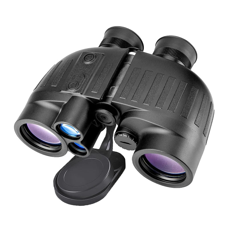 1500m Marine Binoculars for Adults 8x40 with Rangefinder and Compass IP65 Waterproof Marine UHD Binoculars Field of View 8°,