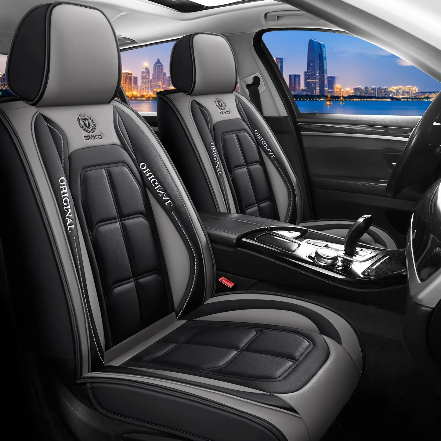 1pcs All inclusive seat cover full leather car seat cushion single seat driver and passenger seat cover all season universal pad
