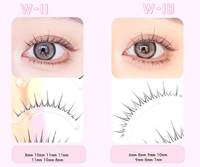Dream Deer False Eyelashes A Type Eyelashes Upgraded Lash V-shaped 0.14mm Transparent Stem Soft Natural Eye Lashes Mink