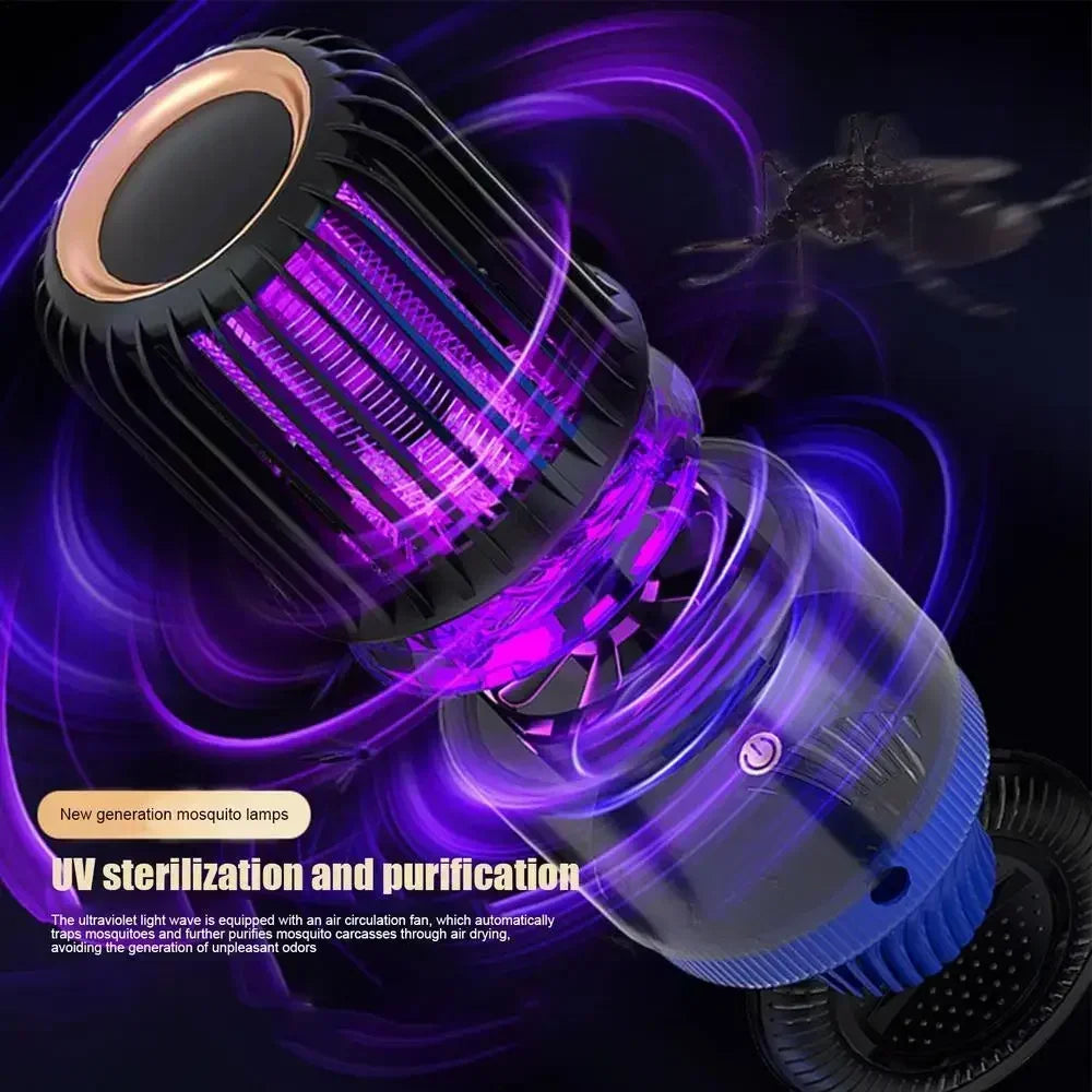 Electric Fly Trap Silent Electric Fly Catcher Gnat Traps USB Rechargeable Fly Zappers For Home Fly Trap Fly Control Device For