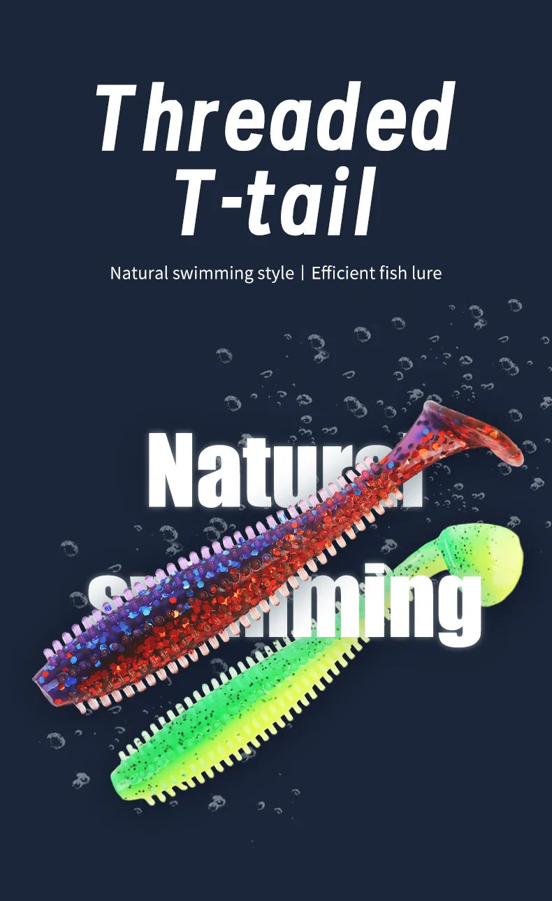 Silicone Soft Bait Fishing lure With Particles Fishing Bait 80MM120MM Pike Perch Fishing Artificial Bait Simulation Bait рыбалка