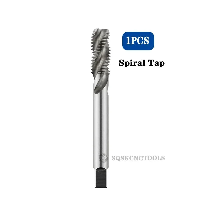 High Quality HSS Machine Plug Tap Metric Screw Tap Drill Thread Tool Spiral Point Straight Fluted M3 M4 M5 M6 M7 M8 M10 M12 M14
