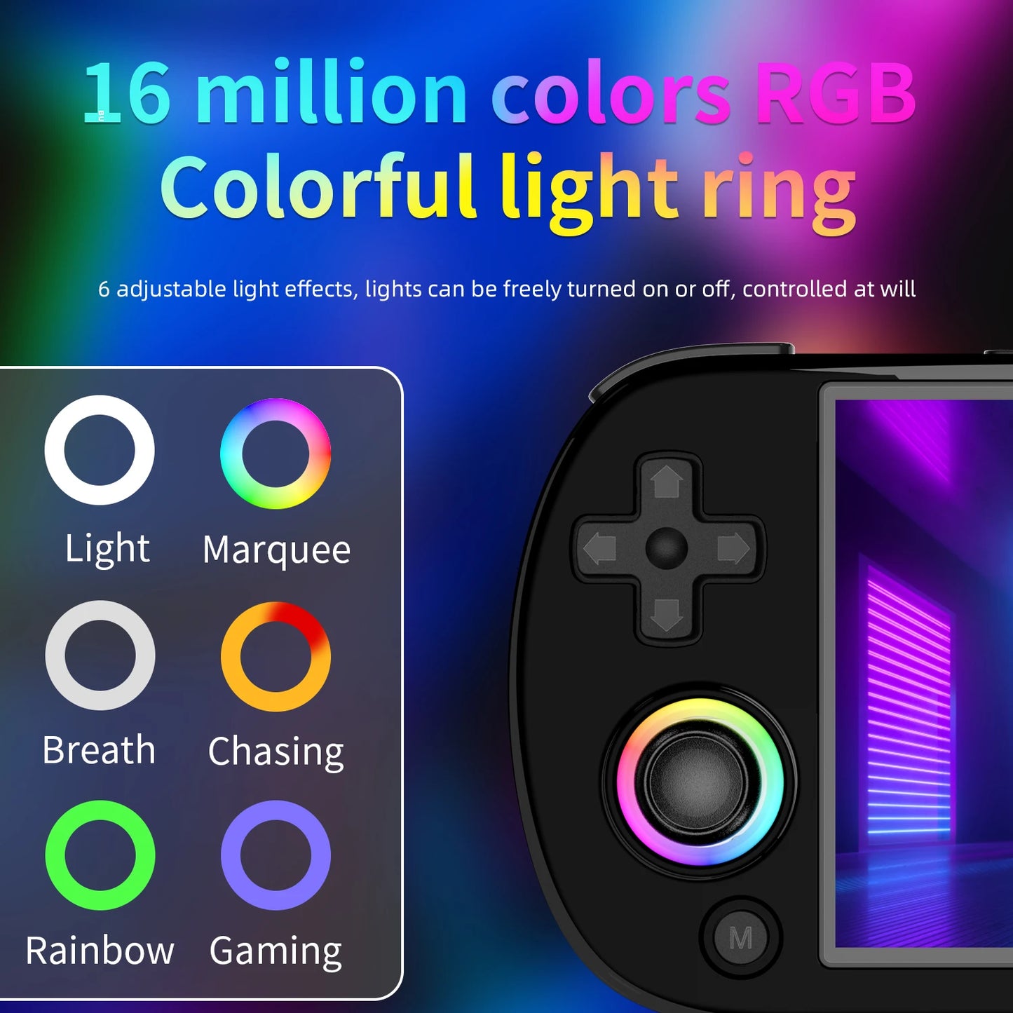 ANBERNIC RG40XX H Handheld Game Console Linux 64-bit System 4.0 inch IPS 3200mAh Retro Video Gaming Console 64G 5000+ Games Gift